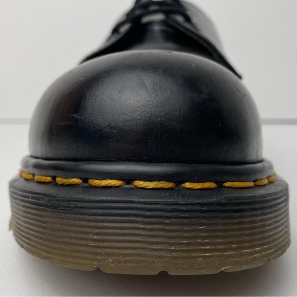 Vintage Dr. Martens 1925 MIE Black Leather Steel Toe Oxfords Shoes UK 5 - Picture 7 of 14